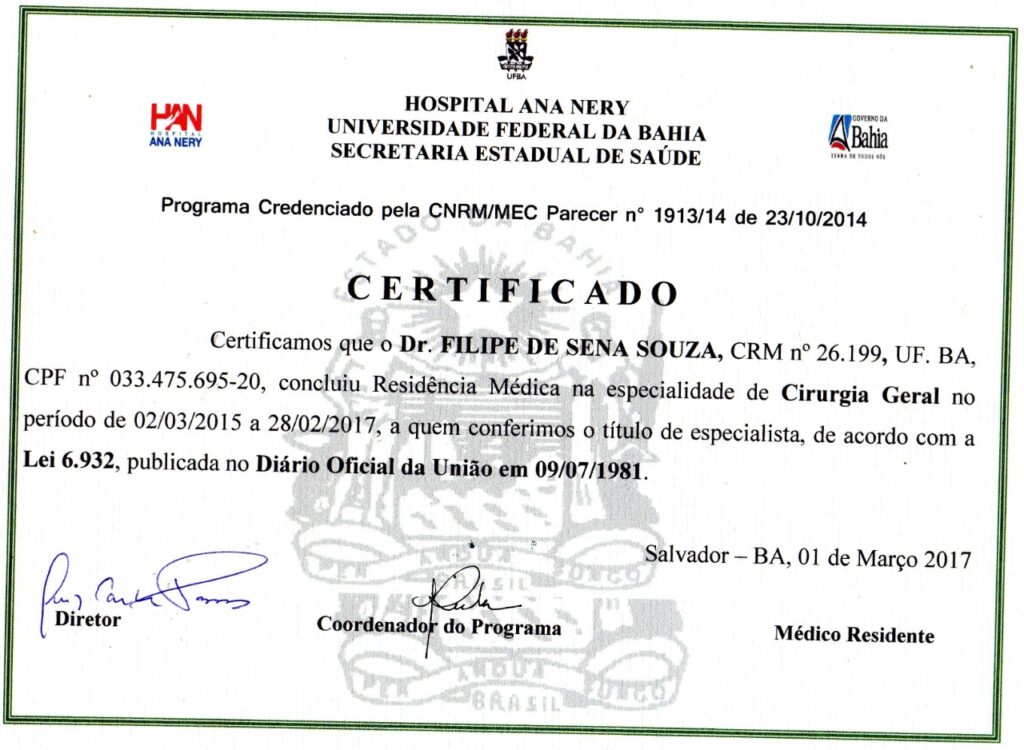 certificado